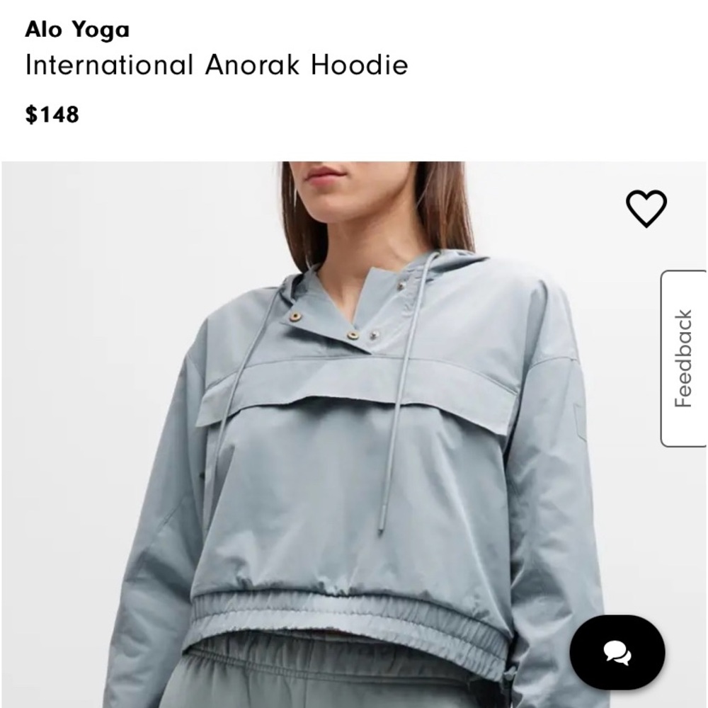 ALO YOGA Anorak hoodie large